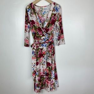 Pink Blush Maternity wrap dress size medium